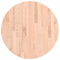 vidaXL Tischplatte, Holzplatte Holztischplatte Rund, Ersatzplatte Platte für Beistelltisch Bartisch, Massivholztischplatte Esstischplatte, Ø60x2,5 cm Massivholz Buche