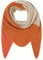 FASHION YOU WANT XXL Schal flauschig schal-tuch damen dicker dreieckstuch groß Wolle 3 FARBIG Farben kuschelig (beige/orange)