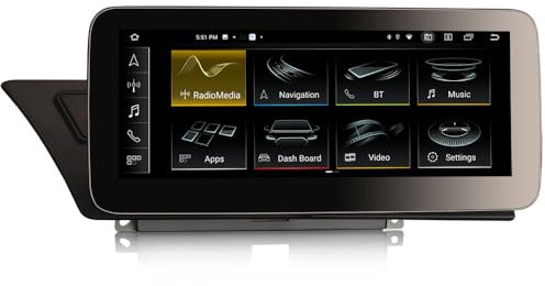 Erisin 12,3 Pulgadas Pantalla IPS 8GB+128GB Android 14 Radio Coche Navegador GPS para Audi A4 A5 B8 S4 S5 Soporte CarPlay inalámbrico Android Auto Bluetooth 5.1 OEM MMI USB DSP WiFi 4G Dab+ TPMS