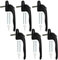 Bwintech 6 Pcs in-Line Black UPVC Aluminium Window Handle, 43mm Spindle for Indoor and Outdoor UPVC Window