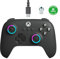 8Bitdo Ultimate C Wired Controller for Xbox, RGB Lighting Fire Ring and Hall Effect Joysticks, Compatible with Xbox Series X|S, Xbox One, Windows 10/11 - Officially Licensed (Dark Gray)