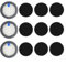 12-teiliges Akku-Staubsauger-Filter-Set für Afoddon A200Pro/A200 und Orfeld, 3 Filter und 9 Schwammfilter