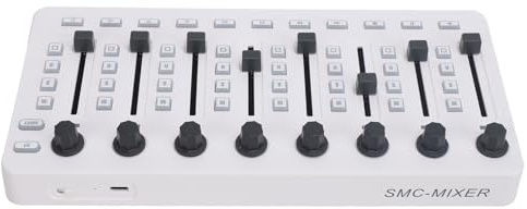 Mixer Controller MIDI Senza Fili Encoder Rotanti a 360 Gradi Mixer Controller MIDI USB 8 Pulsanti 43 Tasti di Controllo 8 Manopole