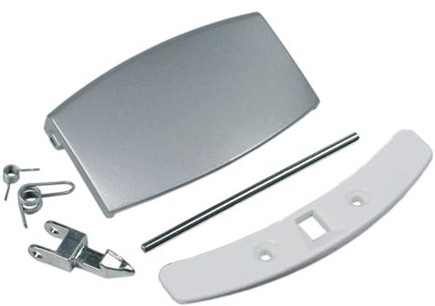 VIOKS Tirador de puerta como AEG Electrolux 405508555/1 40555085551 Set completo con punta de tiro, perno y muelle de repuesto