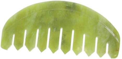 FRCOLOR 3stücke Jade-massagekamm Für Kopfhaut Und Körpermassage Handlicher Aus Natürlichem Jade Breiter Zahnkamm Zur Entspannung Von Muskelverspannungen Für Zuhause Und Unterwegs