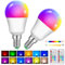 2 Pezzi Lampadine LED Multicolore Dimmerabili Da 5W Che Cambiano Colore, Tipo a Vite E14, RGB+Bianco Caldo, Adatte per L'illuminazione Quotidiana E L'illuminazione D'atmosfera