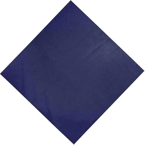 Kiran Fashion Bandana HEadband Scarf headscarf Unisex Men Woman Plain Solid Colour, Cotton Bandana Head Neck Wrist Handwrap (Navy Blue)