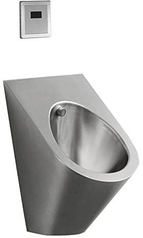 RAABYU Urinal aus Edelstahl zur Wandmontage, Kleiner Urinaltank mit intelligenter Spülung, Wandtoilette für Herrenurinale, automatische Spülung, Wird in Einkaufszentre
