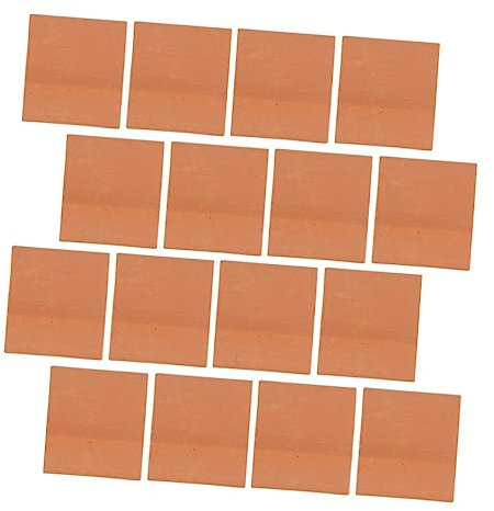 TOYANDONA 120St Simulierte Kacheln bastelset basteln für dekoring ziernieten Modellbau winziges Spielzeugarchitektur Bauen Dach Sandtischsteine Mini-Gartenziegel Ton Brown