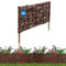 KOTARBAU® Beetbegrenzung Weidenzaun 60 x 30 cm Zaun Beeteinfassung Beet Beetumrandung Steckzaun Rasenkante Weide Beeteinfassung Gartenzaun Zum Stecken Flexible Weidengeflecht