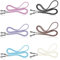 6 Stück Brillenkette Damen, Brillenband Verstellbar Brillenhalter Damen und Herren Brillenkordel Leder Brillenschnur Bunt für Sport Brillen und Sonnenbrillen