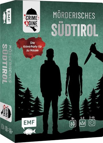 Crime & Dine – Das Krimi-Dinner-Set: Mörderisches Südtirol. Krimi-Party für zu Hause mit Einladungen, Rollenheften, Lageplan, Hinweisen, Tischkarten, Rezepten, Kostümideen und mehr: Für 5–8 Personen