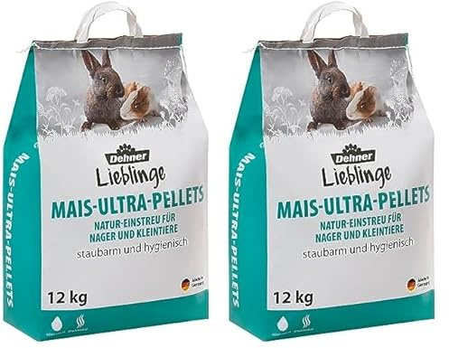 Dehner Lieblinge Mais-Ultra-Pellets, 12 kg (Packung mit 2)