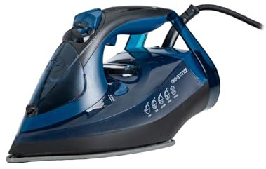 OROMED ORO-TEXSTYLE Dampfbügeleisen,Leistung 3200 W, Tropfsperre, Dampfauswurf 220g und Selbstreinigung,Vertikales Bügeln, Trocken und Dampfblau