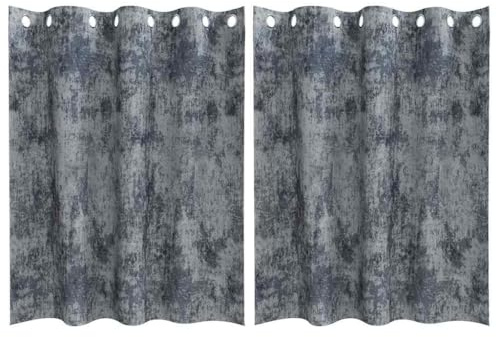vidaXL Velvet Curtains 2 pcs Silver Grey 140 x 140 cm Velvet, Modern Velvet Curtains, Room Darkening, Thermal Insulation, Stylish Indoor Window Treatments, Functional Decor, Elegant Drapes