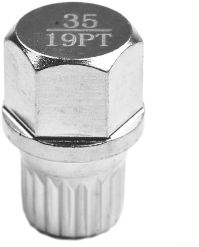 ZiStarlilife 35/19PT - Llave de extracción de tornillos de bloqueo de rueda hueca para automóviles BMW, herramienta de extracción de bloqueo de rueda de acero, tuerca de seguridad antirrobo