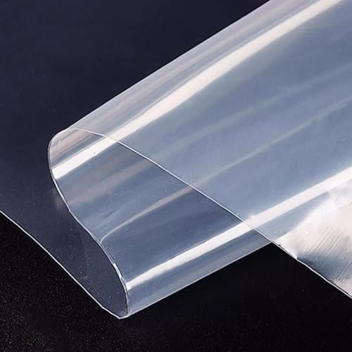 ZYQUES Gewächshausfolie 3x4m, Gewächshaus Folie Reißfest Extra Dick Baufolie Transparent Polyethylen Folie Transparente Plane für Tomatenhaus Tunnelfolie Bauernhöfe Gärten Gartenarbeit