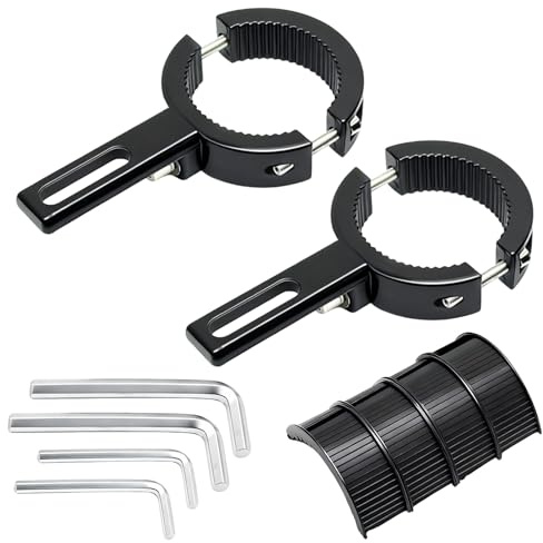 XSHAO® 2 Stk Motorrad Scheinwerfer Halterung, Arbeitsleuchten Halterung Universal 38-60mm für Frontschutzbügel Auto LKW Motorrad