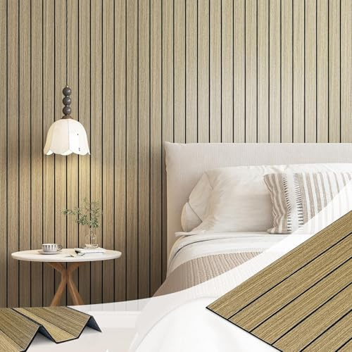 LaCheery Marron Panneau Bois Mural Rustique 3D Autocollant Papier Peint Epais 60cm x 300cm Vinyle Panneau Tasseau Bois Mural Vintage Panneaux Muraux Decoratif pour Bureau Mur Chambre Restaurant