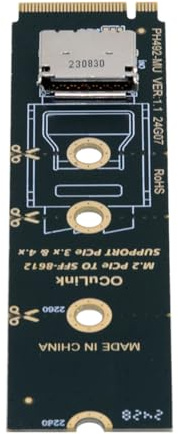 NGFF 2280 PCI-E4.0 M.2 M-key Male to Oculink SFF-8612 SFF-8611 Host Horizontal Adapter for NVME U.2 SSD eGPU External Graphics Card Dock