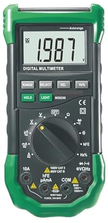 Multimeter MS8268 Digital AC/DC Auto/Manual Range Digital Multimeter With HFE,Data Hold,Relative Measurement And Auto Power Off