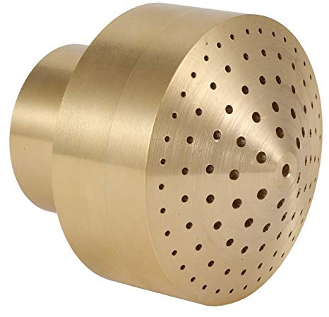 Zerodis G1 1 2 DN40 Brass Fountain Nozzle, Resistant Garden Pond Sprinkler with Multi Hole Design, for Hotel Fountains and Water Landscapes