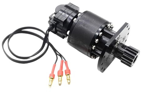 BGDIEAKIN Moteur Rotatif en métal for Voiture, for Pelle hydraulique RC 1/12 1/14, véhicules de Construction télécommandés, pièces Radio