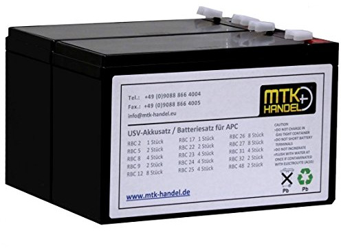 MTK-Handel RBC48 kompatibler Akkusatz für APC USV Anlagen