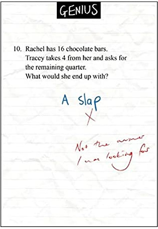 Greetings Card (WDM2661) Blank/Birthday Card - A Slap - From The Genius Range.