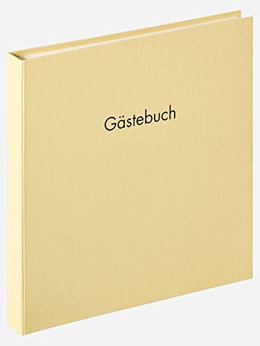 walther design Gästebuch creme 26 x 25 cm mit Prägung und Spiralbindung, Fun GB-206-H