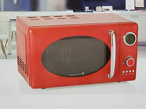 Tarrington House MWDC 6720 - Microondas retro (20 L, 12 programas), color rojo