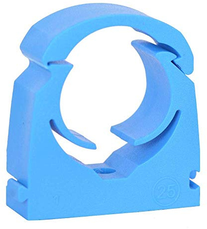 Talon Single Hinged Pipe Clip - Pack of 20-25mm to 27.4mm, Blue