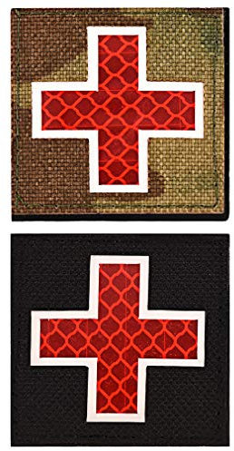FaithHeart Leuchtende Kreuz Armee-Moral ACU Bestickter Aufnäher mit Klettverschluss Moral Bestickter Kreuz
