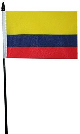 FlagSuperstore - Bandera de Colombia pequeña, 15,24 x 10,16 cm