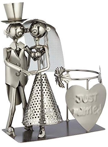 Cepewa Weinflaschenhalter Brautpaar Flaschenhalter Flasche Flaschenständer Hochzeit