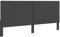 vidaXL Kopfteil Betthaupt Polsterkopfteil Bettkopfteil für Bett Bettgestell Bettrahmen Doppelbett Schlafzimmer Dunkelgrau Stoff 200x200cm