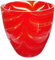 Jozefina Art Factory, handgefertigte, mundgeblasene künstlerische Glasvase, wie Murano-Stil, Degree VASE 04H