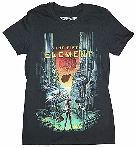 The Fifth Element Mens T-Shirt - Movie Poster Black L