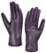 Harssidanzar Damen Lederhandschuhe, Winter Warmes Kaschmirfutter Touchscreen Vintage Finished GL017EU,Lila, größe L