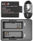 SJCAM 900mAh Akku mit wiederaufladbarer Action-Kamera und USB-Doppelladegerät SJ4K SJ4000 SJ4000 WiFi und SJ4000 Dual Screen