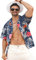 APTRO Camicie Hawaiane Uomo Corte Estiva Party Casual Multisizea Stampa Hawaiano Fiori Camicia Uomo Fantasia Funky Nuovo Blu M056 M