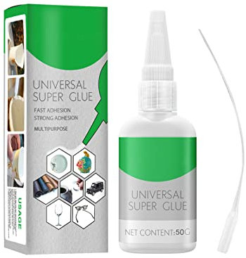Luckxing Super Colle, Colle Artisanale avec buse à Pointe Aiguille pour Bois, métal, Cuir, céramique, Colle cyanoacrylate Professionnelle pour l'artisanat et la Construction