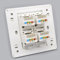N+B CAT5E Gigabit Network Socket, Ethernet RJ45 LAN Cable Faceplate Networking Port Face Plate Socket Box for Ethernet Cable Installation Internet Interface Panel Outlet 86x86mm (4 Ports), White