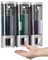Triple 200ML Soap Dispenser Bathroom Wall Mounted Shower Gel Shampoo and Conditioner Dispenser Kitchen Dish Detergent Container Hand Body Wash Liquid Soap Dispenser for Home Hotel Restaurant