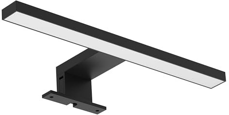 Light Galaxy ... Ihr Lichtlieferant LED 30cm Spiegelleuchte Badezimmer 5w 3in1 Montage 550lm Neutralweiß 4000k Badezimmerschrank-Beleuchtung (30cm Schwarz)