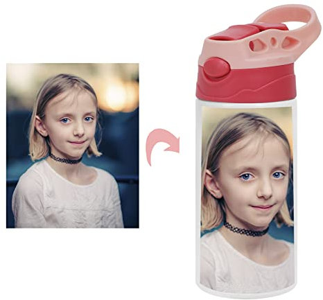 Personalisierter Thermobecher mit Foto, Tasse Isolierbecher mit Foto Bedrucken Lassen, individueller Fototasse Kaffeebecher 350ml