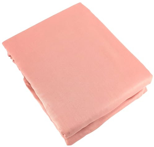 Parure de lit 260x240 cm Satin de Coton SAPRI Rose thé 3 pièces