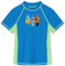 BesserBay Kinder Kurzarm Schnell Trocknend Badeshirt UV Shirt Blau Swimsuit Bademode Rashguard 150