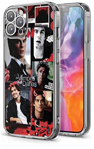 IrBaNa Handyhülle Ian Collage Salvatore Kompatibel mit iPhone XR Somerhalder Handsome Damon Silikon Schutzhülle Weich Stoßfest Handyhülle Cover