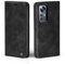 LBH Handyhülle für Xiaomi 12 / 12X in Schwarz mit Karten- und Geldfach Smartphone Hülle mit Standfunktion Flip Case Schutzhülle Magnetverschluss Vintage
